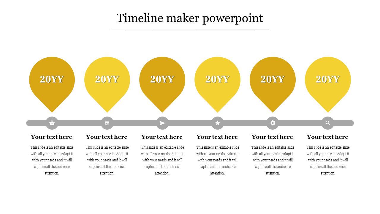 Free - Timeline Maker PowerPoint Presentation Slide Template